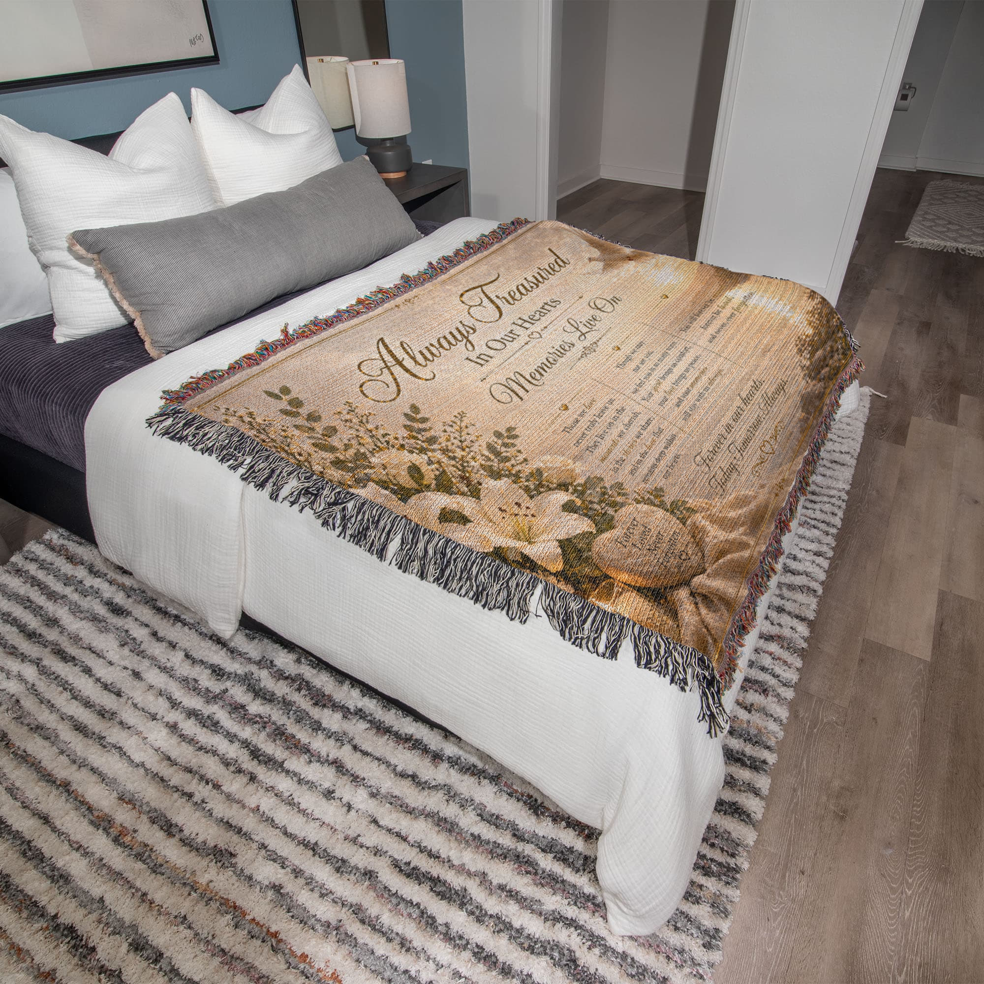 Most Treasured In Our Heart Woven Blanket