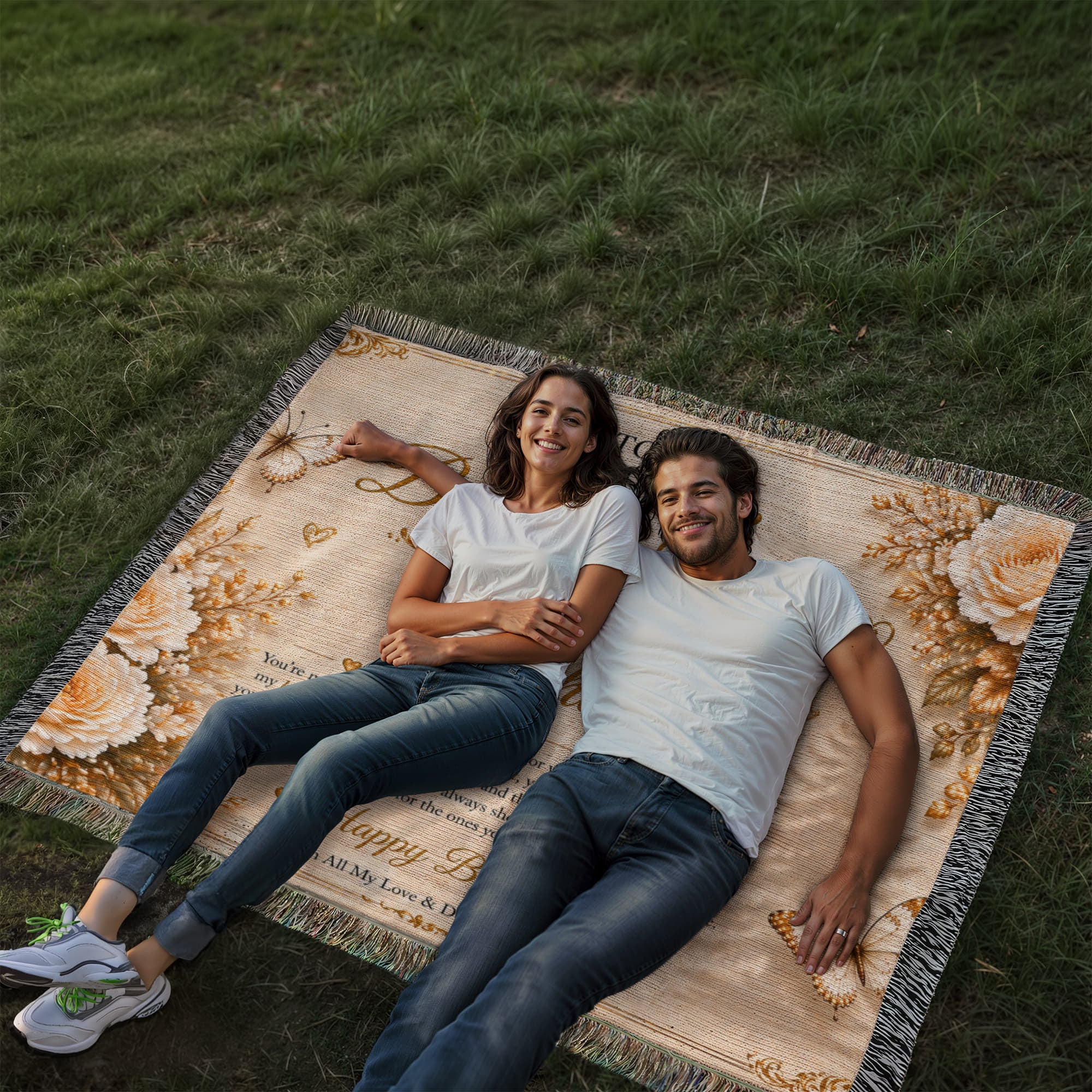 Elegant Birthday Wishes For Brother-In-Law Woven Blanket