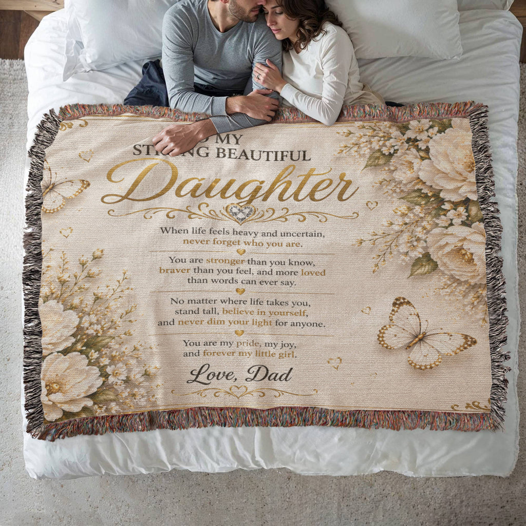 Spectacular & Beautiful Daughter's Woven Blanket Gift