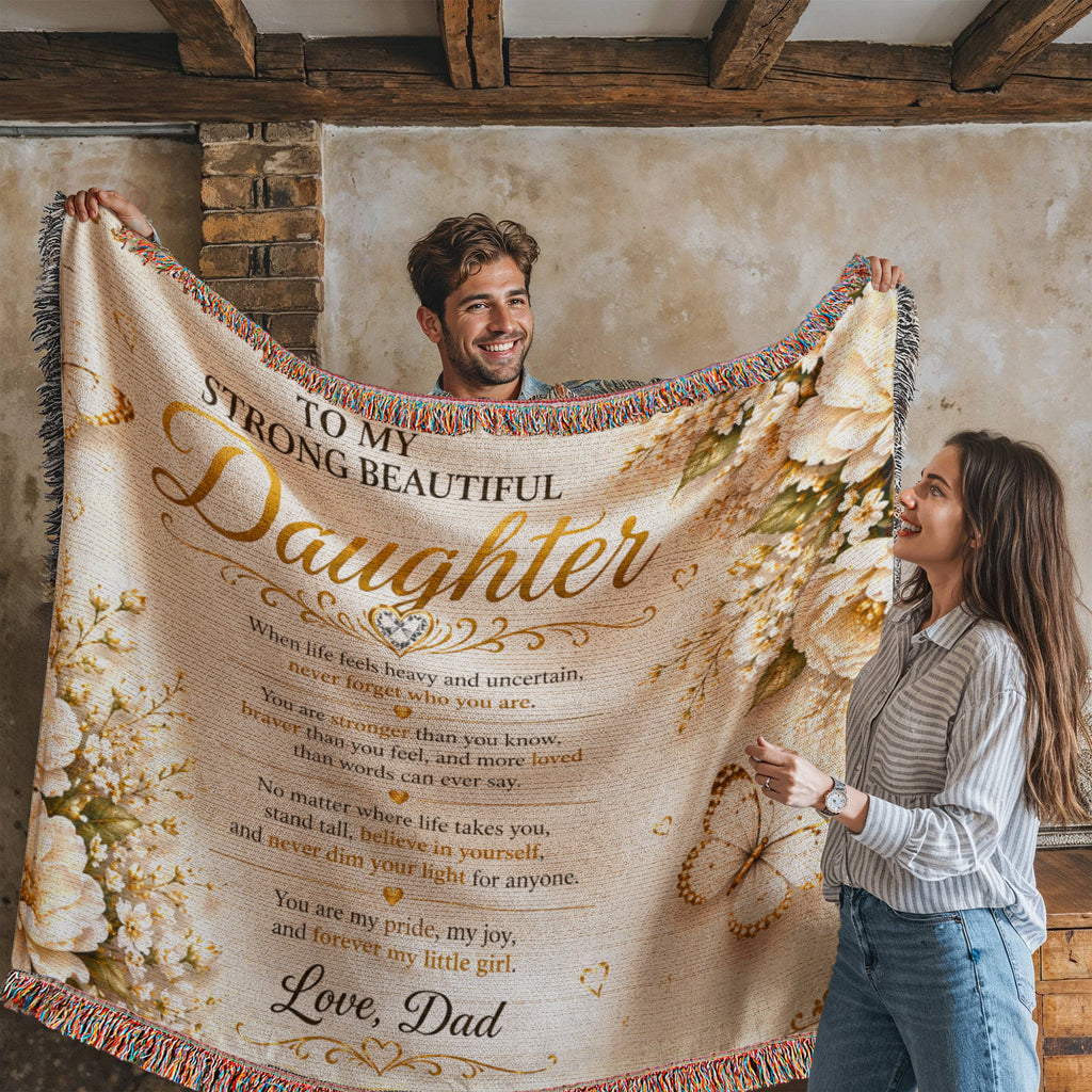 Spectacular & Beautiful Daughter's Woven Blanket Gift