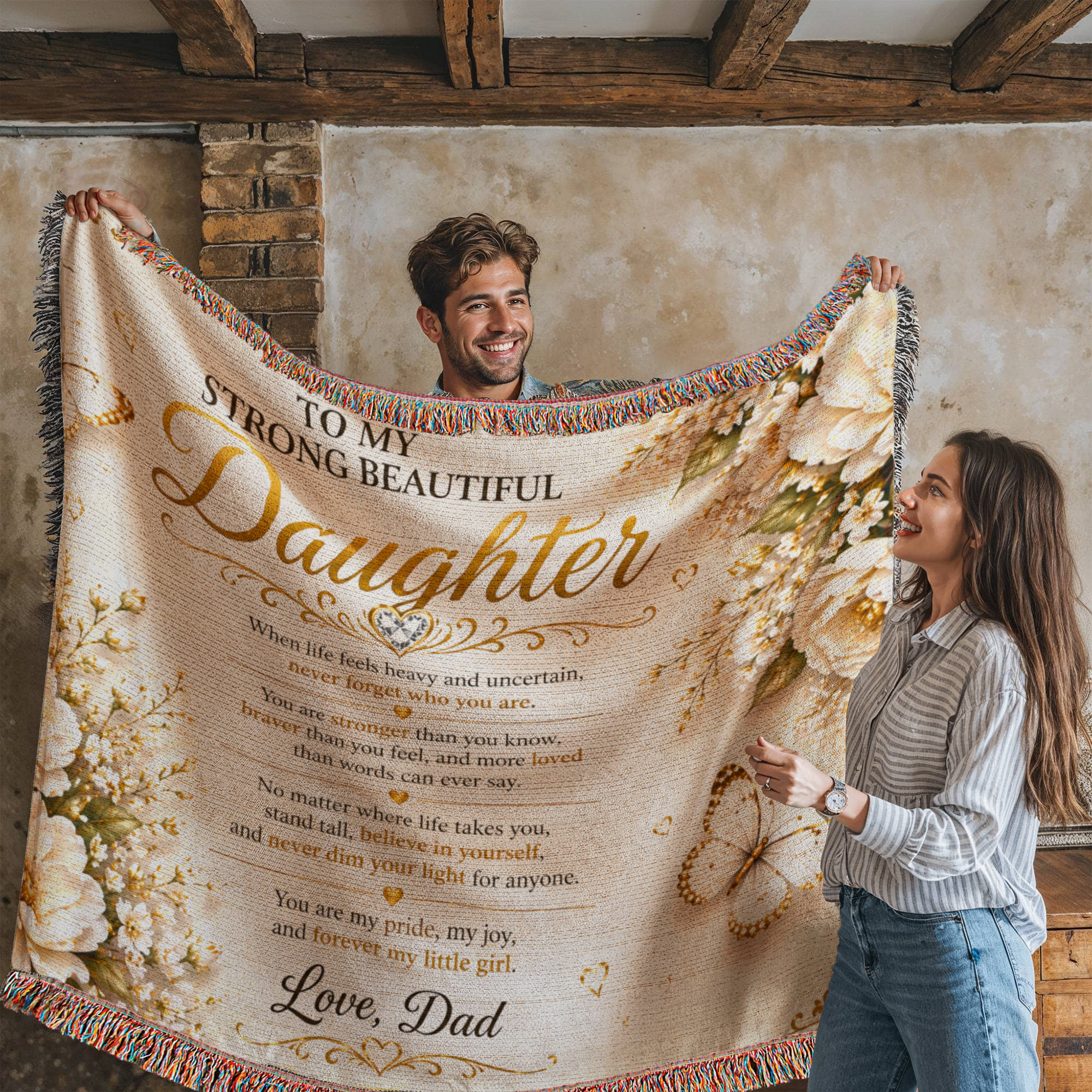 Spectacular & Beautiful Daughter's Woven Blanket Gift