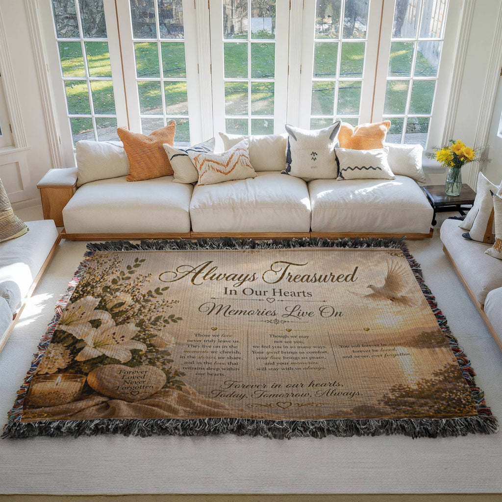 Most Treasured In Our Heart Woven Blanket