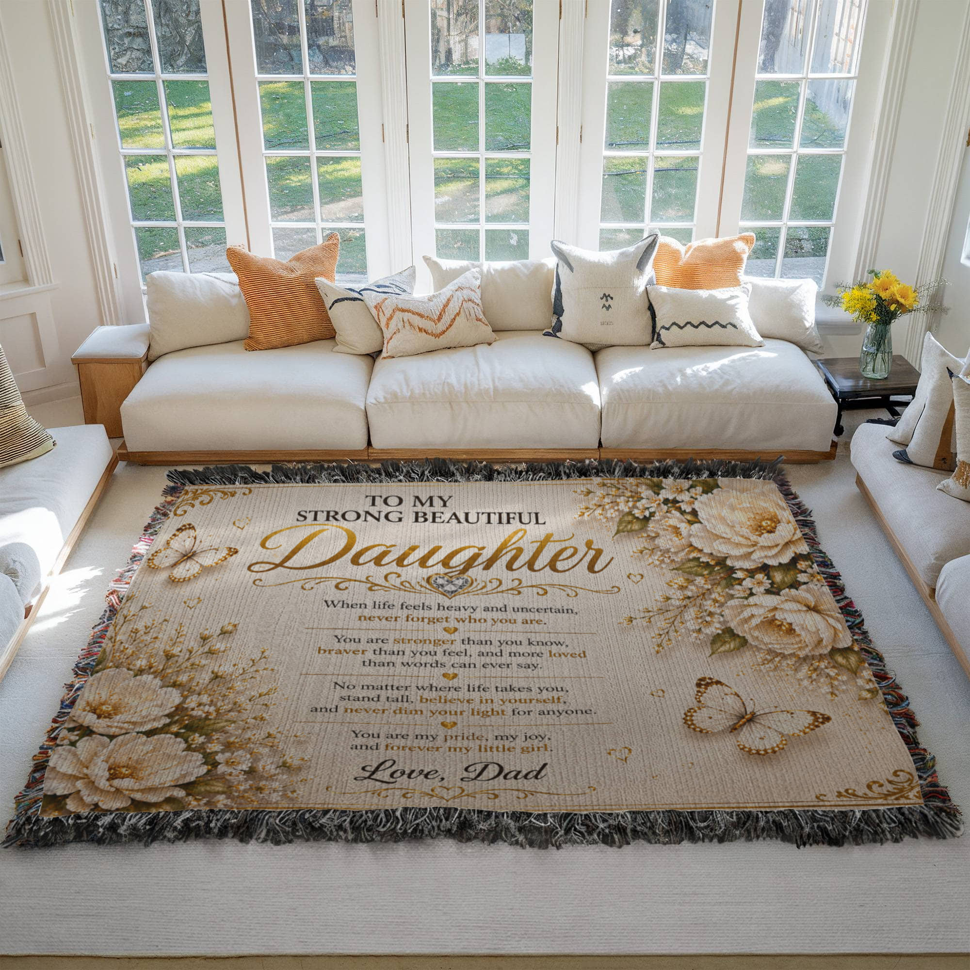 Spectacular & Beautiful Daughter's Woven Blanket Gift
