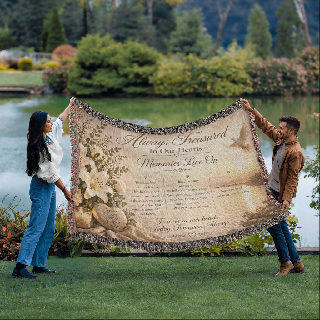 Most Treasured In Our Heart Woven Blanket