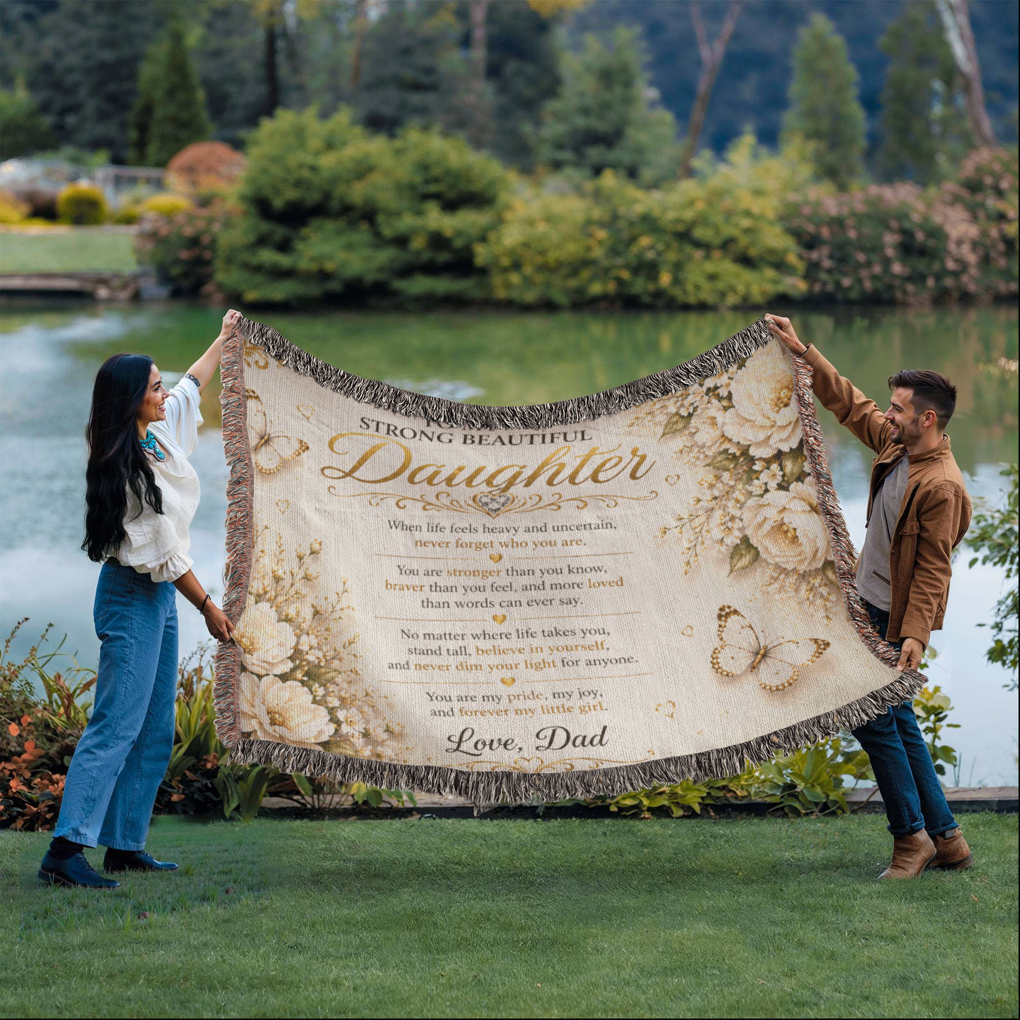 Spectacular & Beautiful Daughter's Woven Blanket Gift