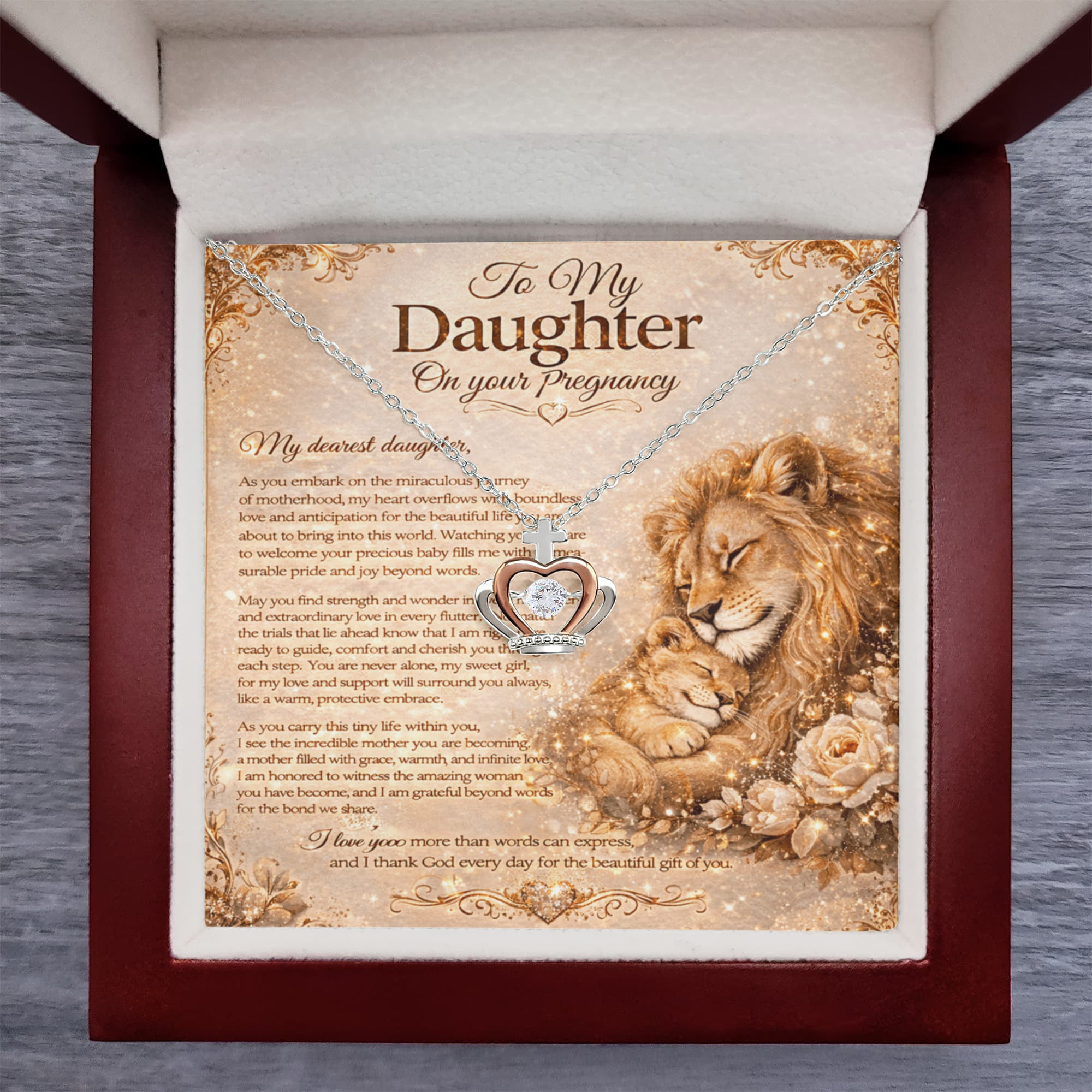 Our Treasured Princess Pregnancy – Necklace Gift Set