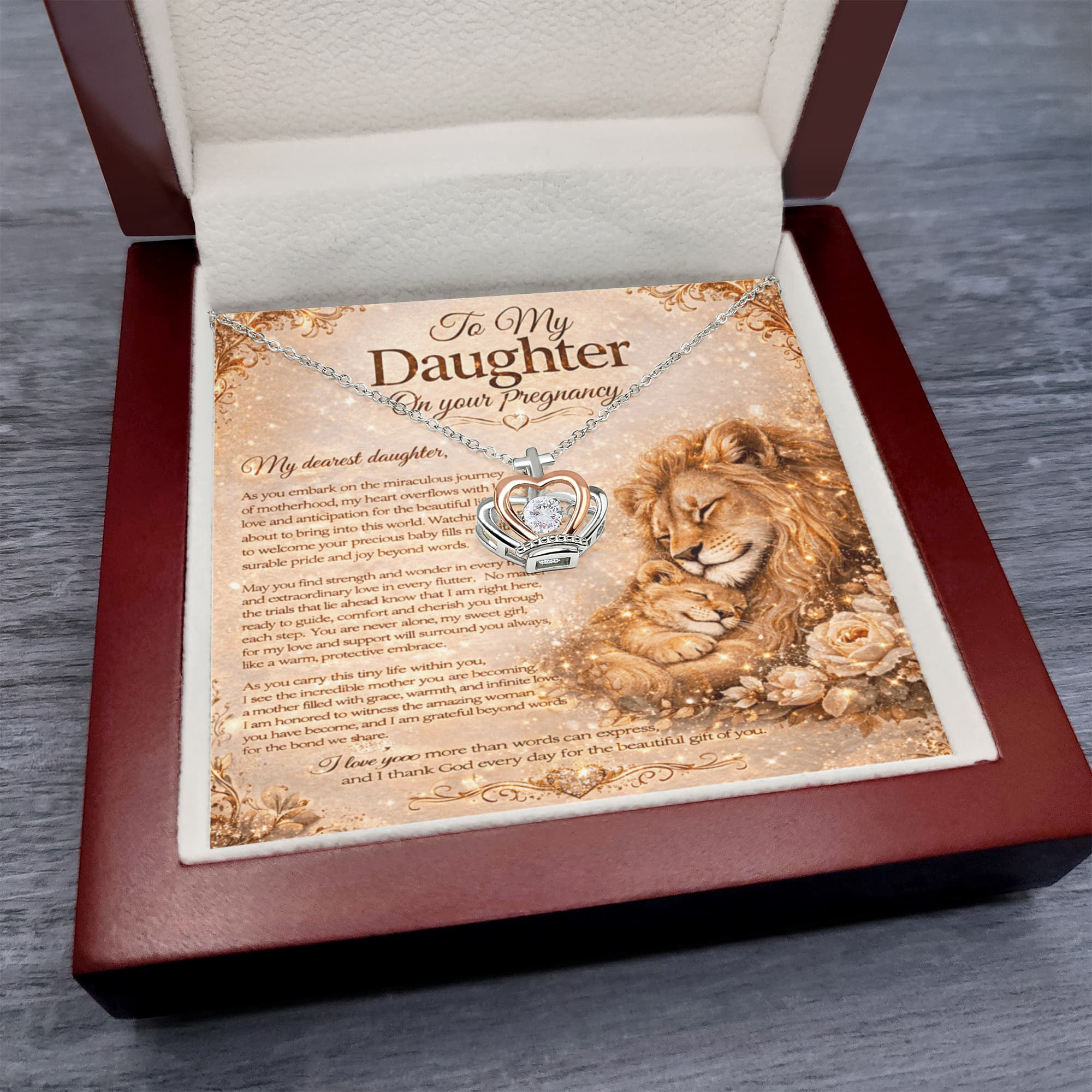 Our Treasured Princess Pregnancy – Necklace Gift Set