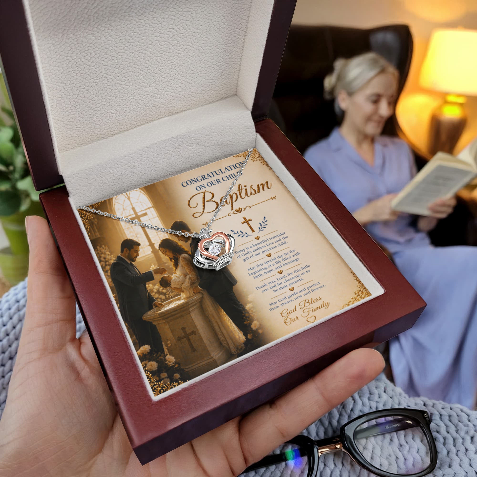 Amazing Grace Baptism Of Our Child Gift Set