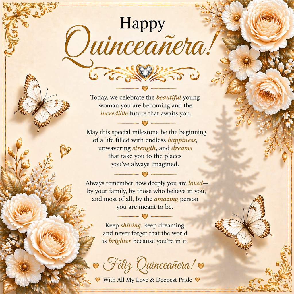 Feliz Quinceañera Celebration Card Design Gift Set