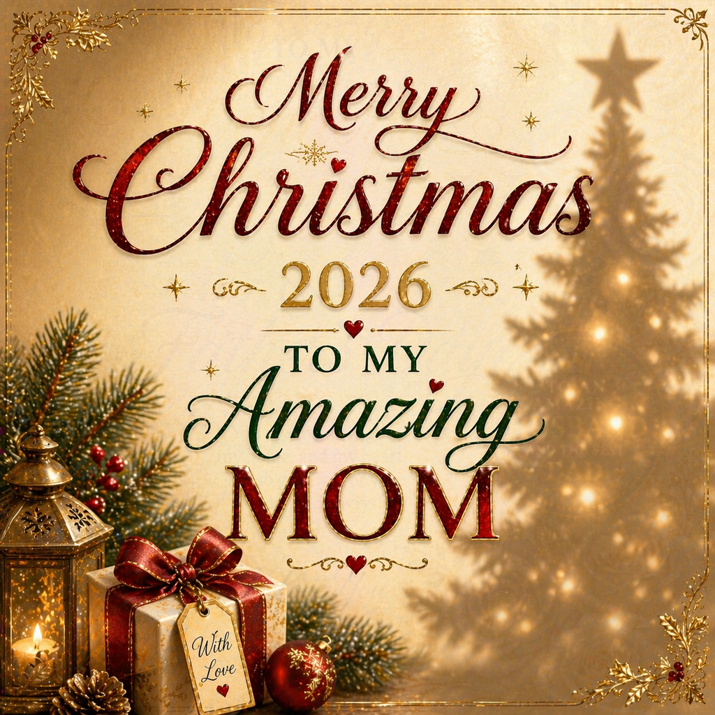 Merry Christmas 2026 To Mom  Gift Set