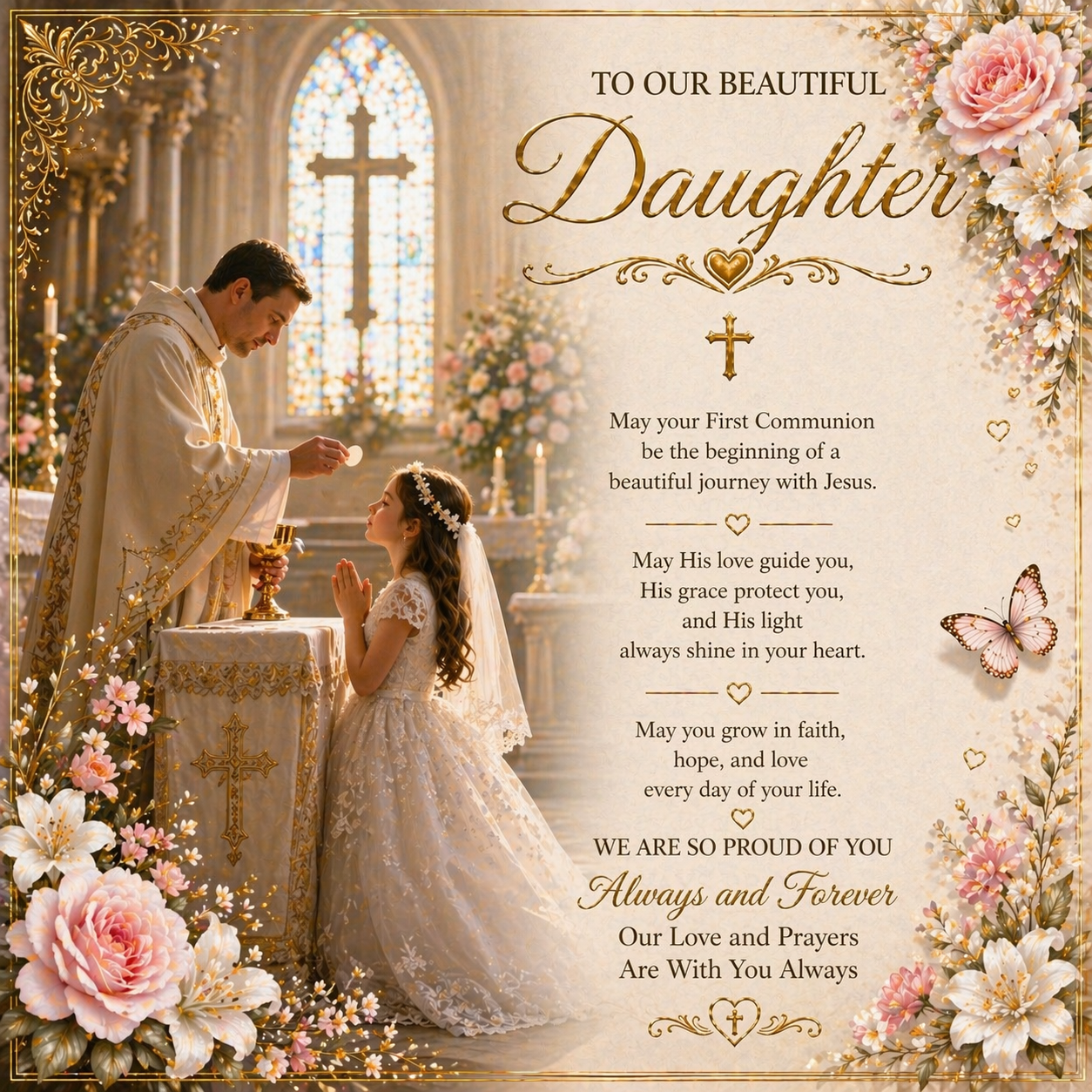 Our Beautiful Little Girl First Communion Gift Set