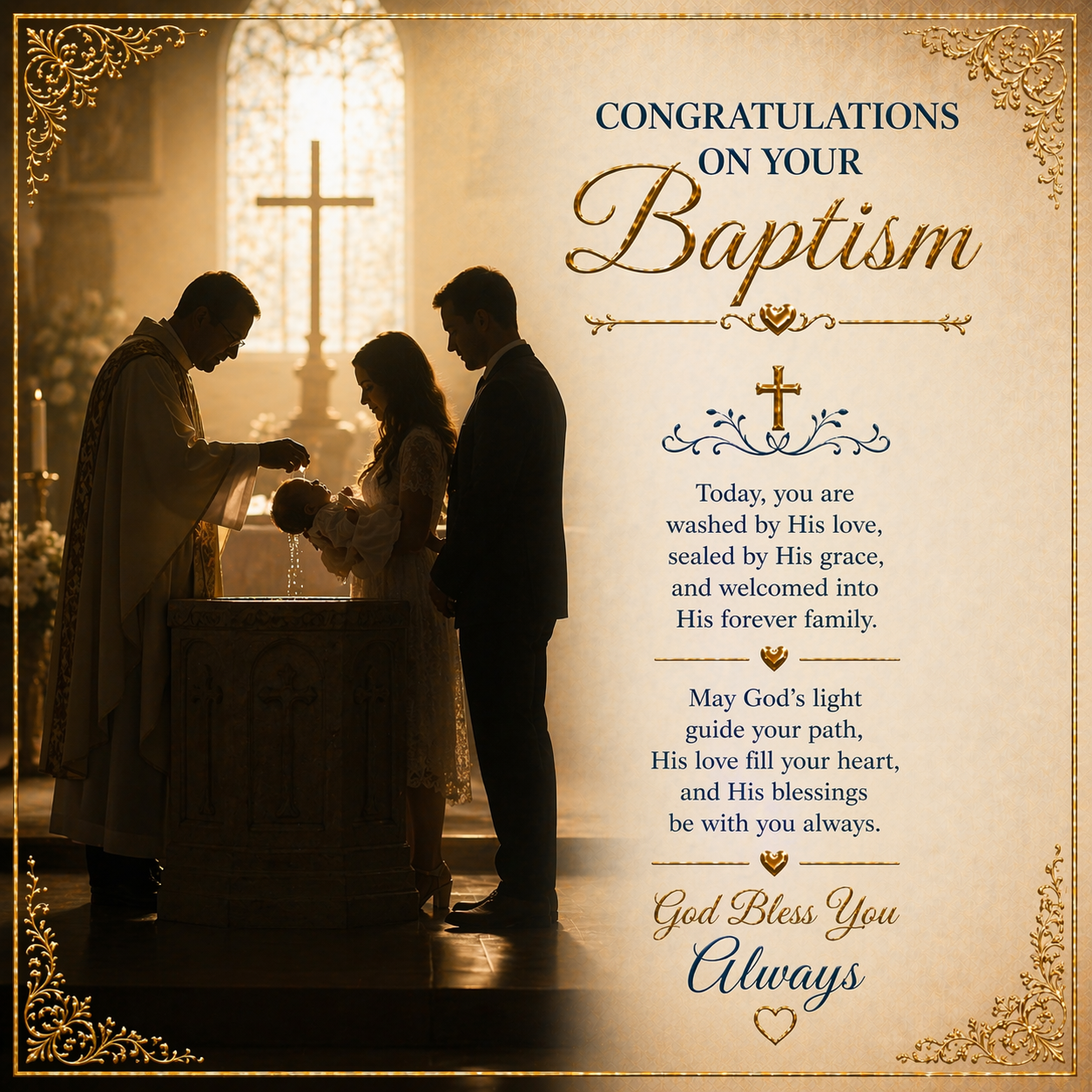 Many Blessings Upon This Child Baptism Gift Set