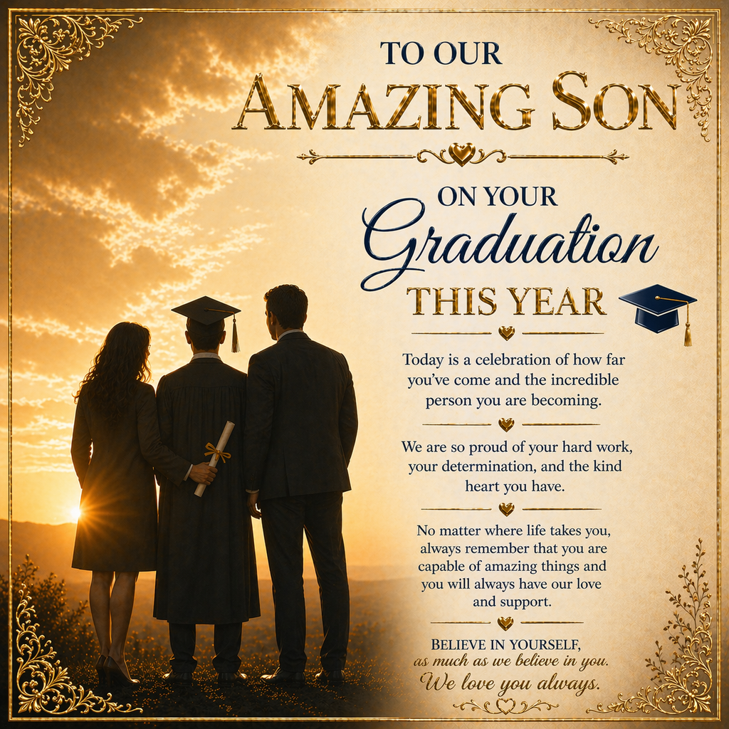 Our Amazing Son Graduation Acrylic Gift Set