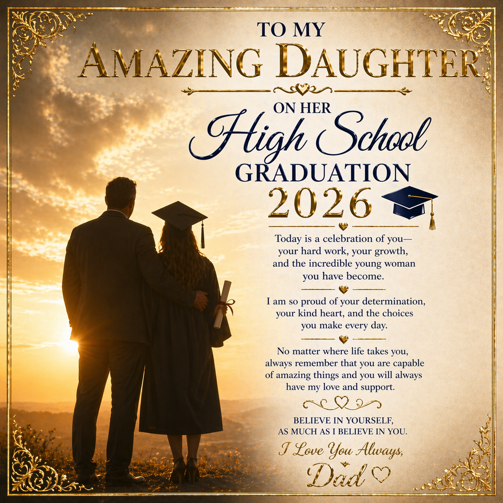To My Amazing Daughter's Acrylic Necklace Graduation Gift