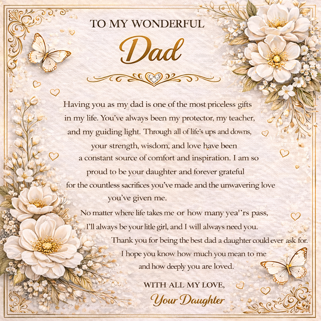 Priceless & Wonderful Gift For Dad