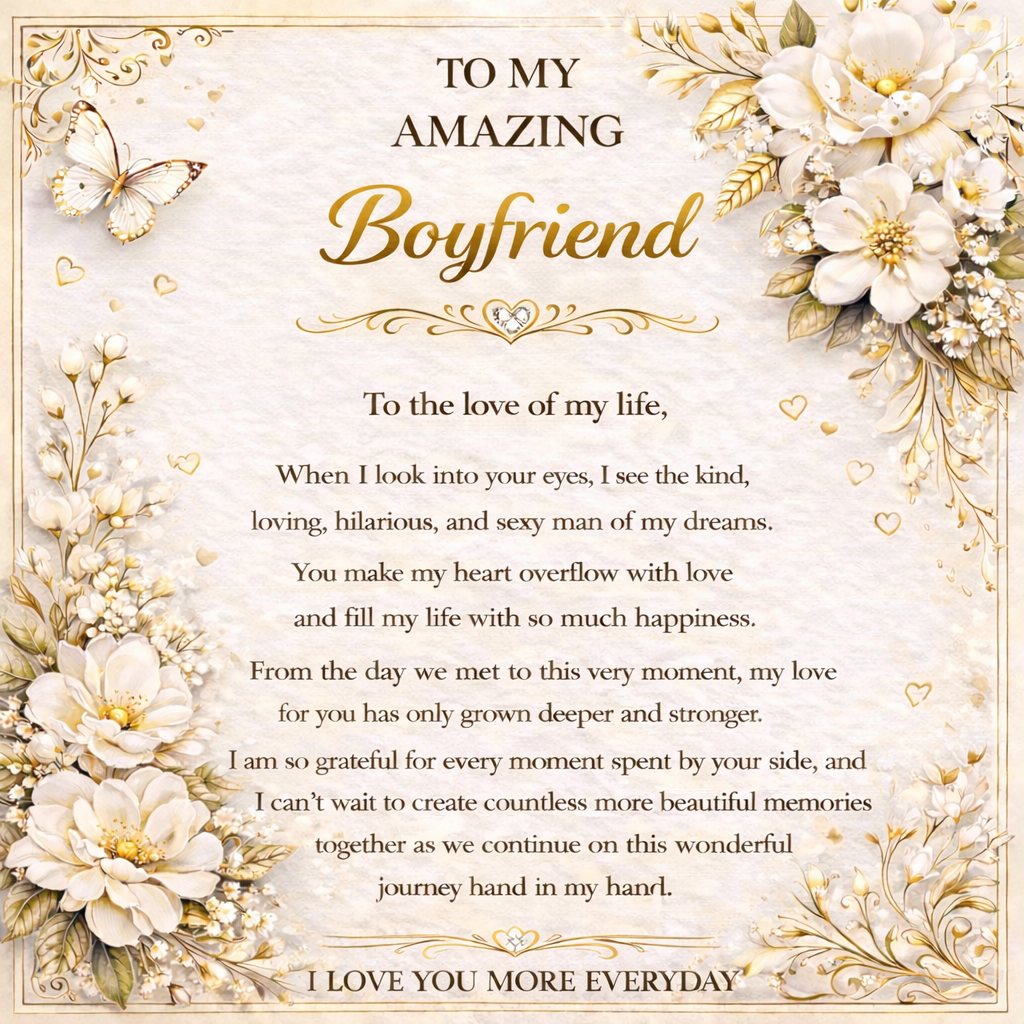To My Amazing Boyfriend Gift Set