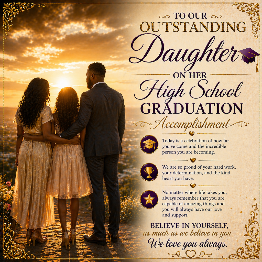 Honoring Our Outstanding Daughter High School Grad Success Acrylic Gift Set