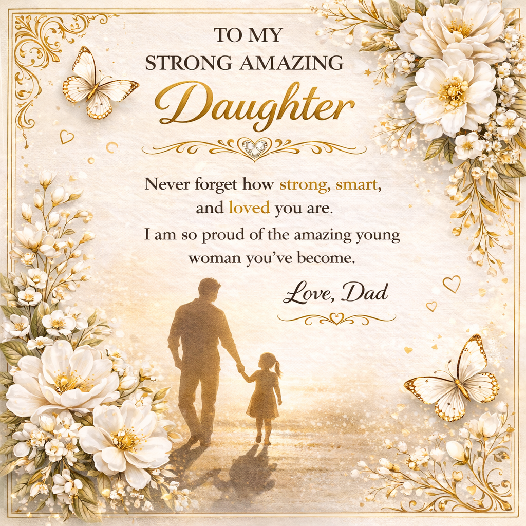 To My Strong & Amazing Daughter Necklace Gift Set
