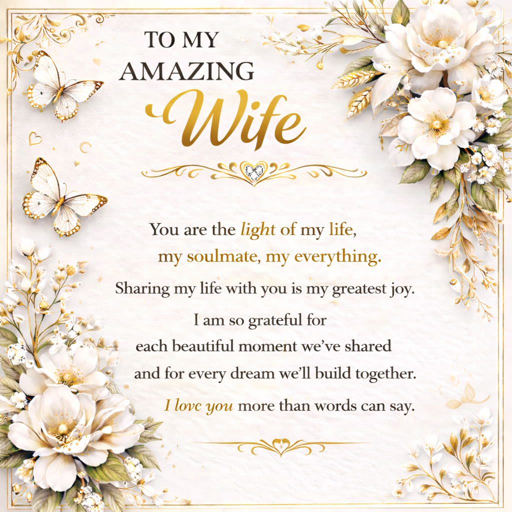 My True Amazing Wife Necklace Gift Set