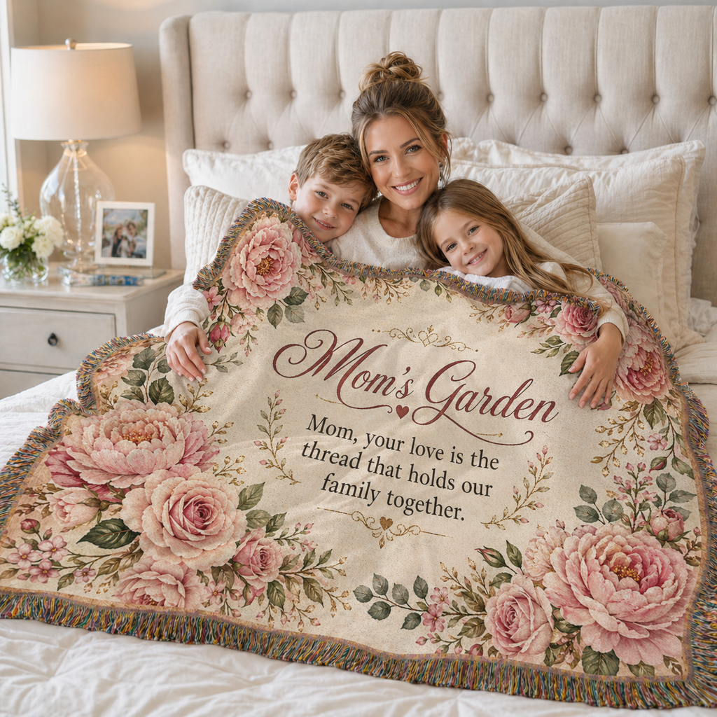 Cute Mom's Garden Woven Blanket Special