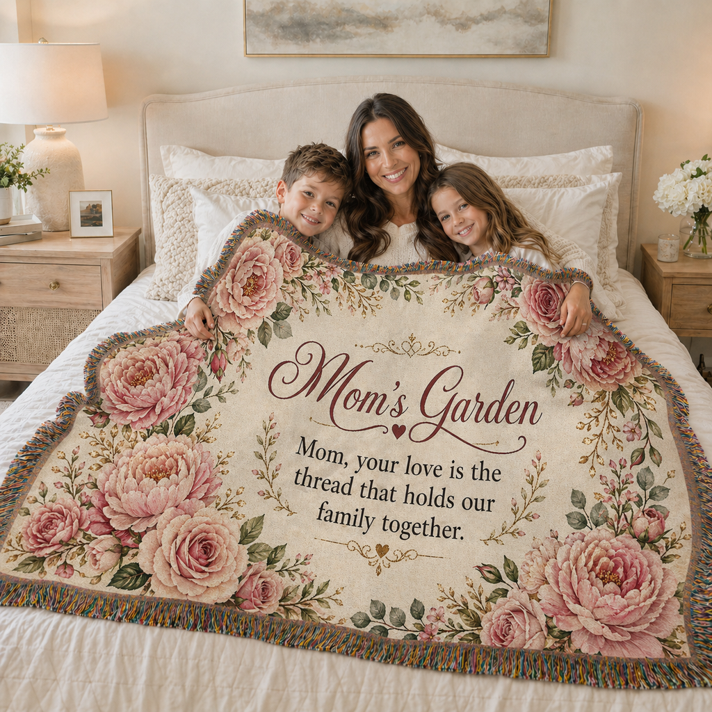 Cute Mom's Garden Woven Blanket Special