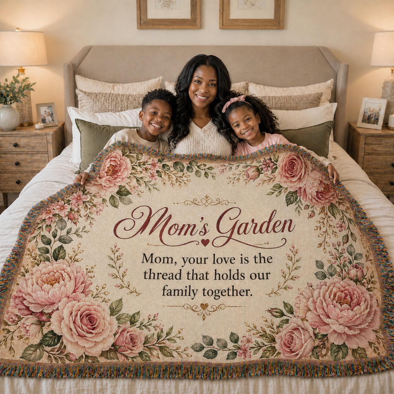Cute Mom's Garden Woven Blanket Special