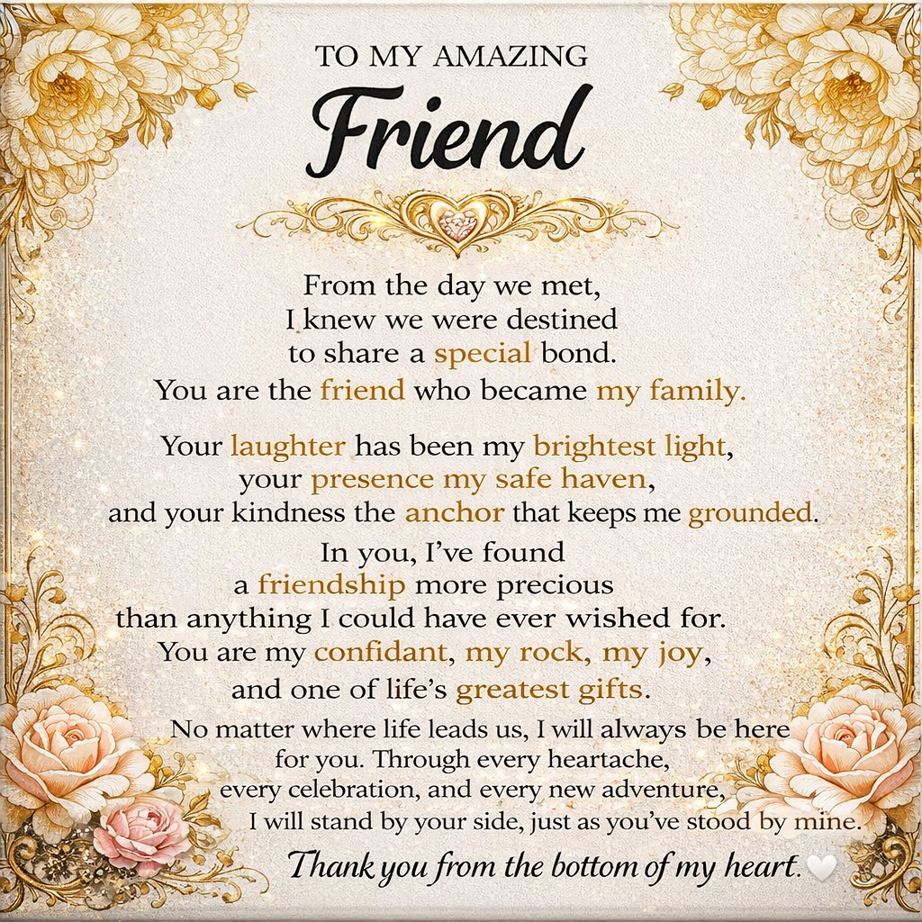 To My Amazing Friend – Necklace Gift Set
