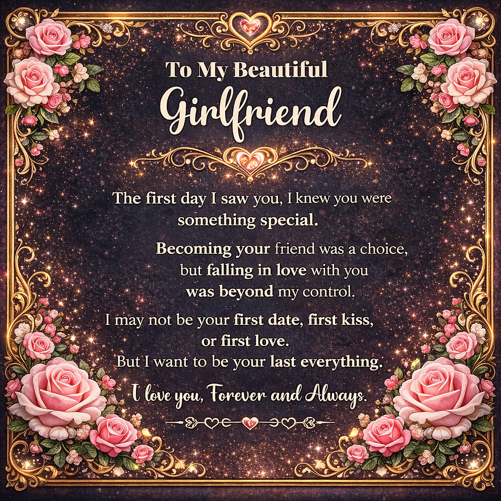 To My Beautiful Girlfriend – Necklace Gift Set