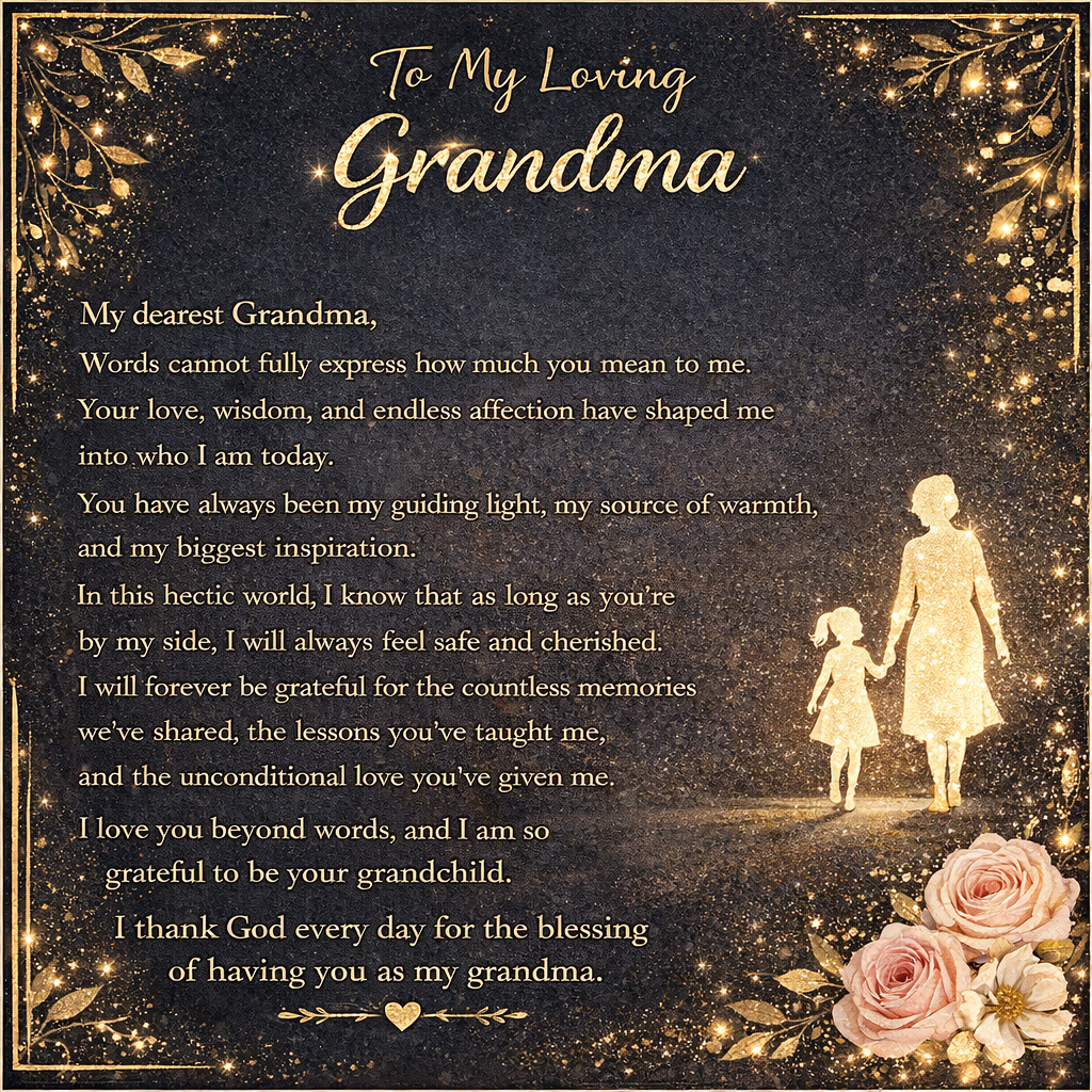 To My Beloved Grandma – Necklace Gift Set