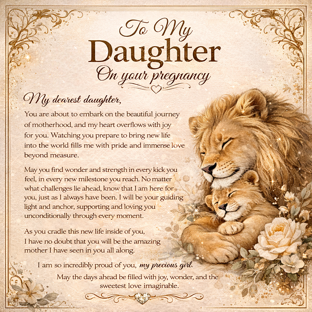 Our Beloved Daughter's Pregnancy – Necklace Gift Set