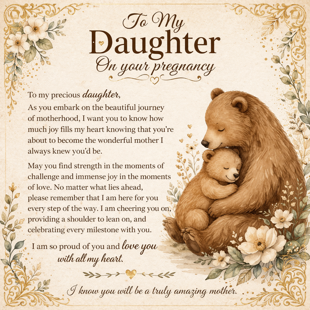 To My Precious Daughter's Pregnancy – Interlocking Hearts Necklace From Mom