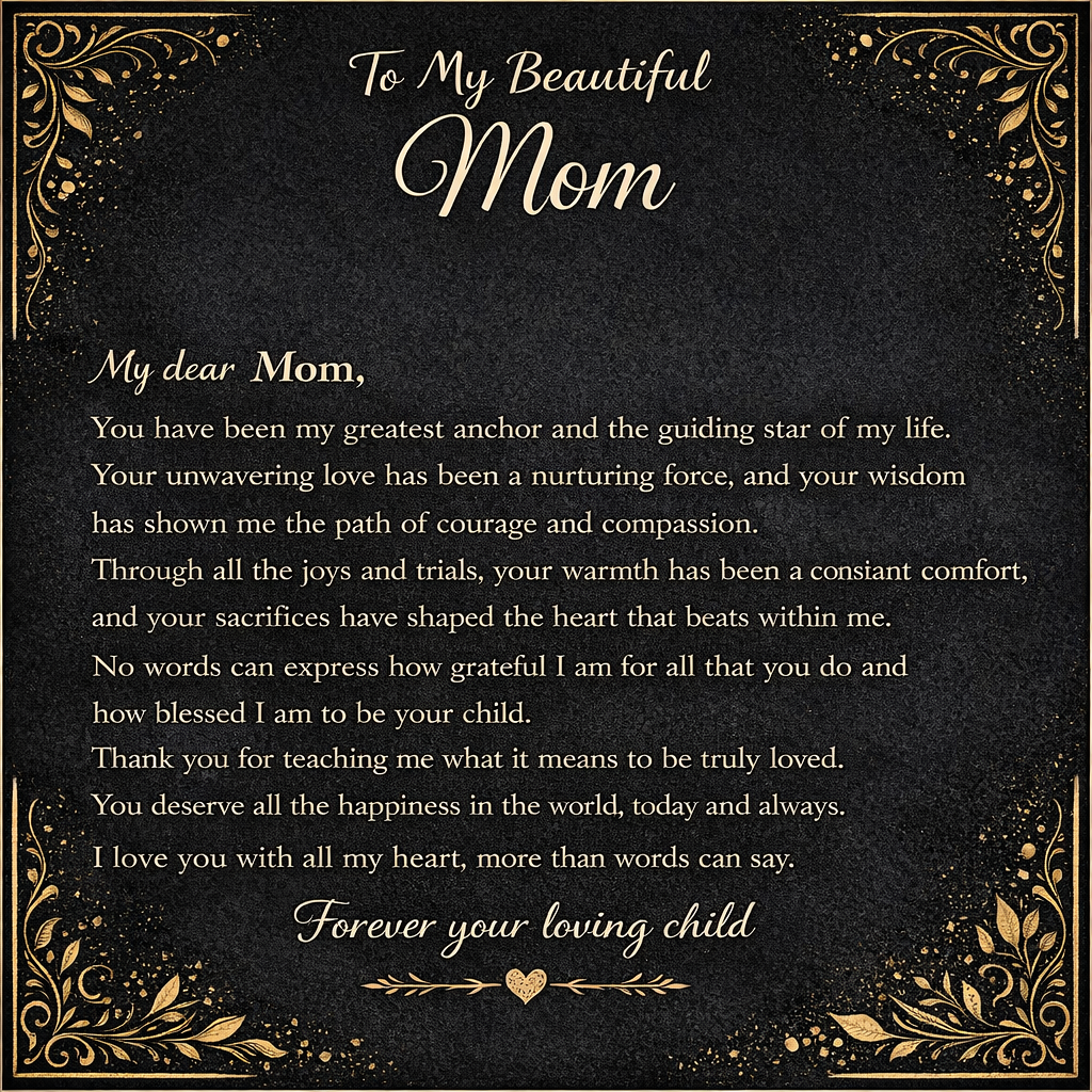 My Beautiful Mom's Gift Set – Forever Love Heart Pendant