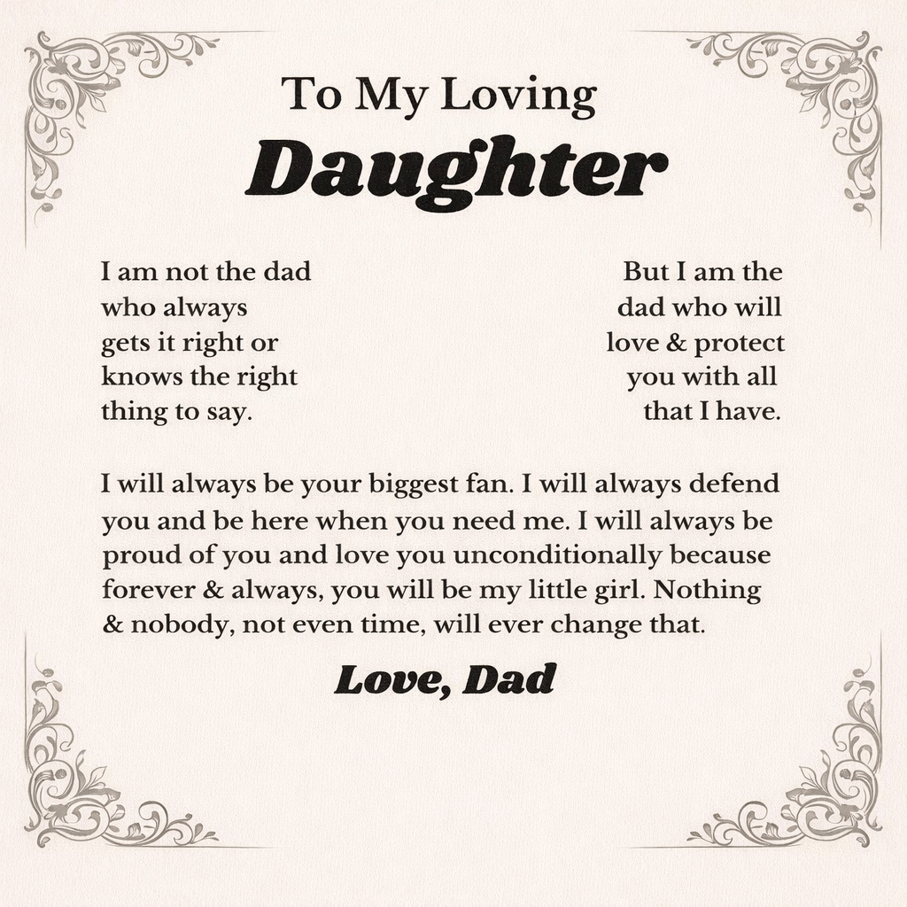 To My Lovely Daughter – Crown Pendant Necklace