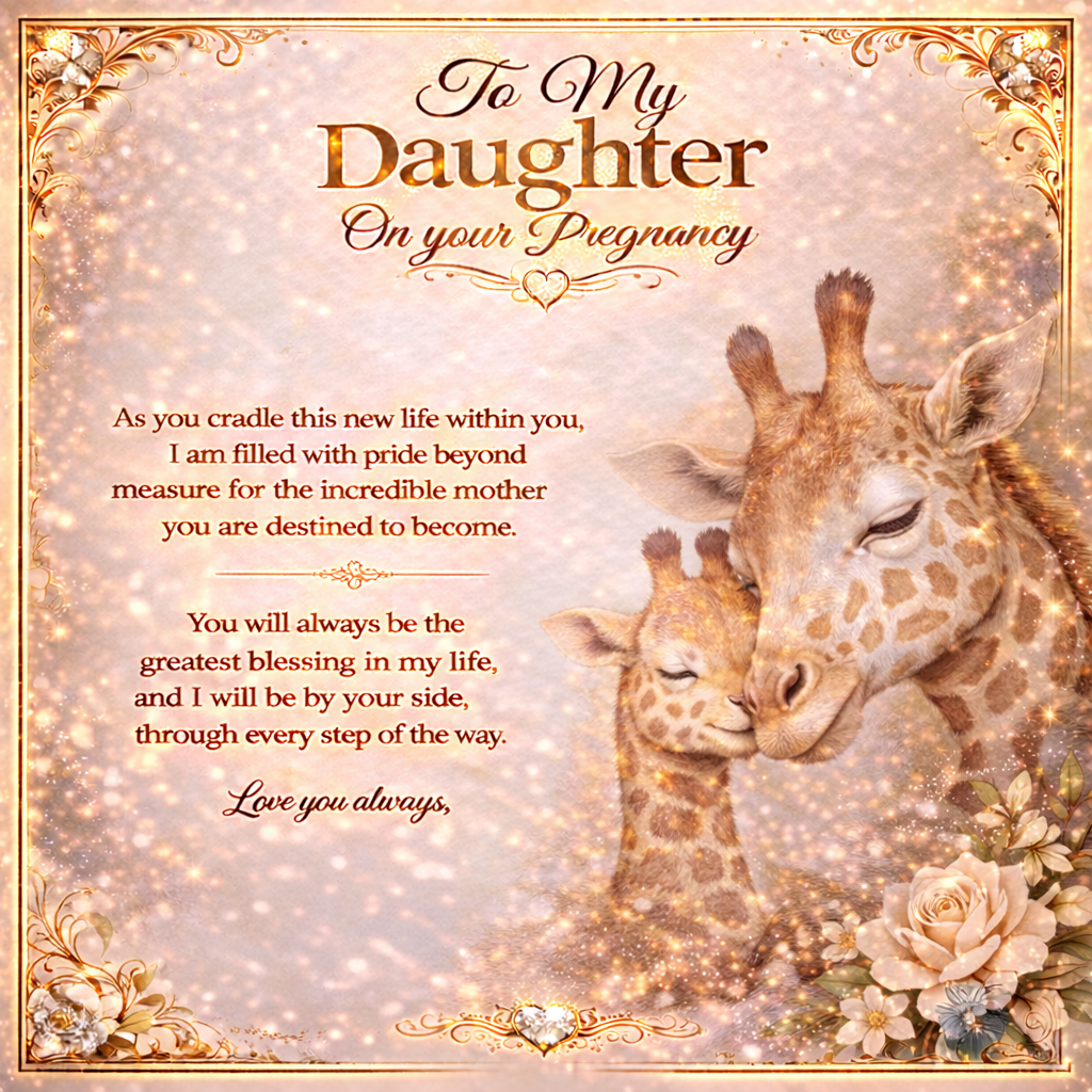 To Our Dear Daughter's Pregnancy Customized Gift Set