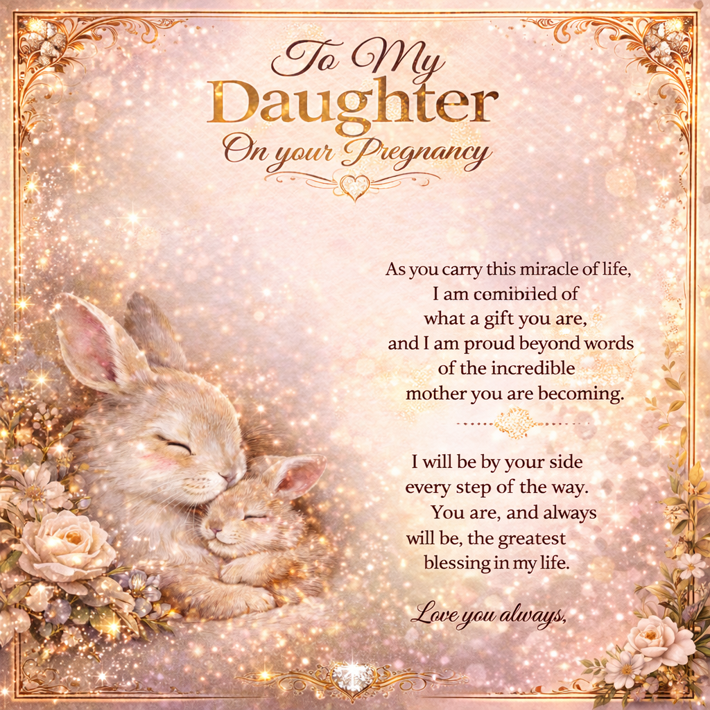 To My Princess's Pregnancy – Customized Necklace Gift Set