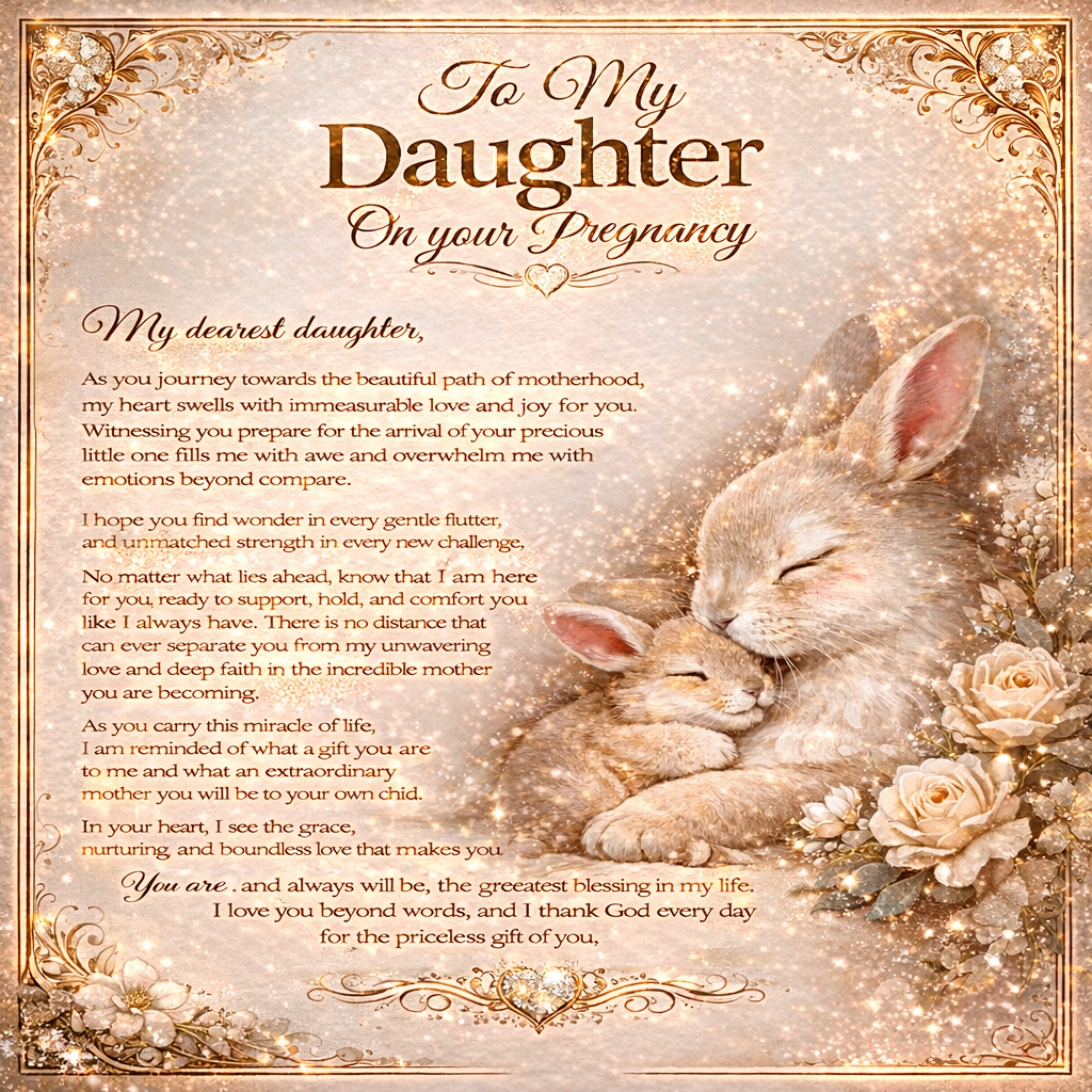 To Our Amazing Daughter's Pregnancy – Necklace Gift