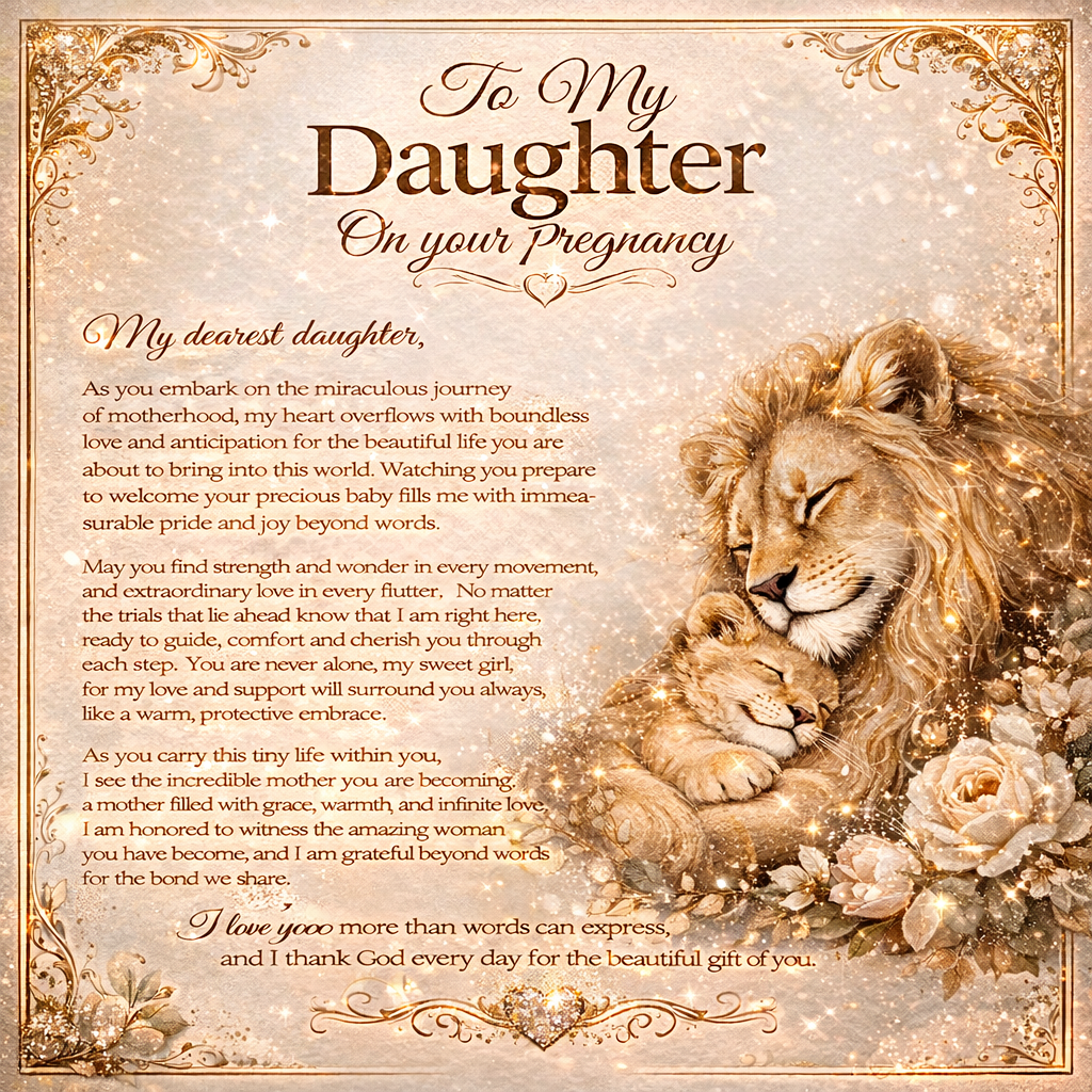 To Our Dearest Daughter's Pregnancy – Necklace Gift Set