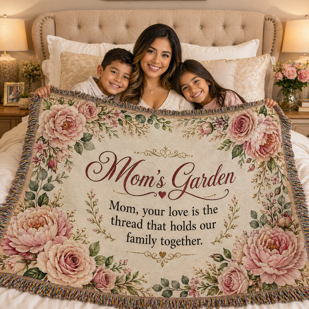 Cute Mom's Garden Woven Blanket Special