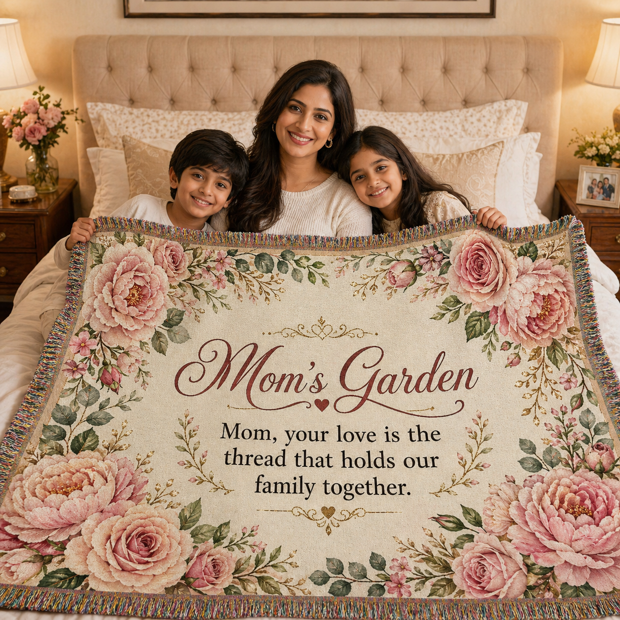 Cute Mom's Garden Woven Blanket Special