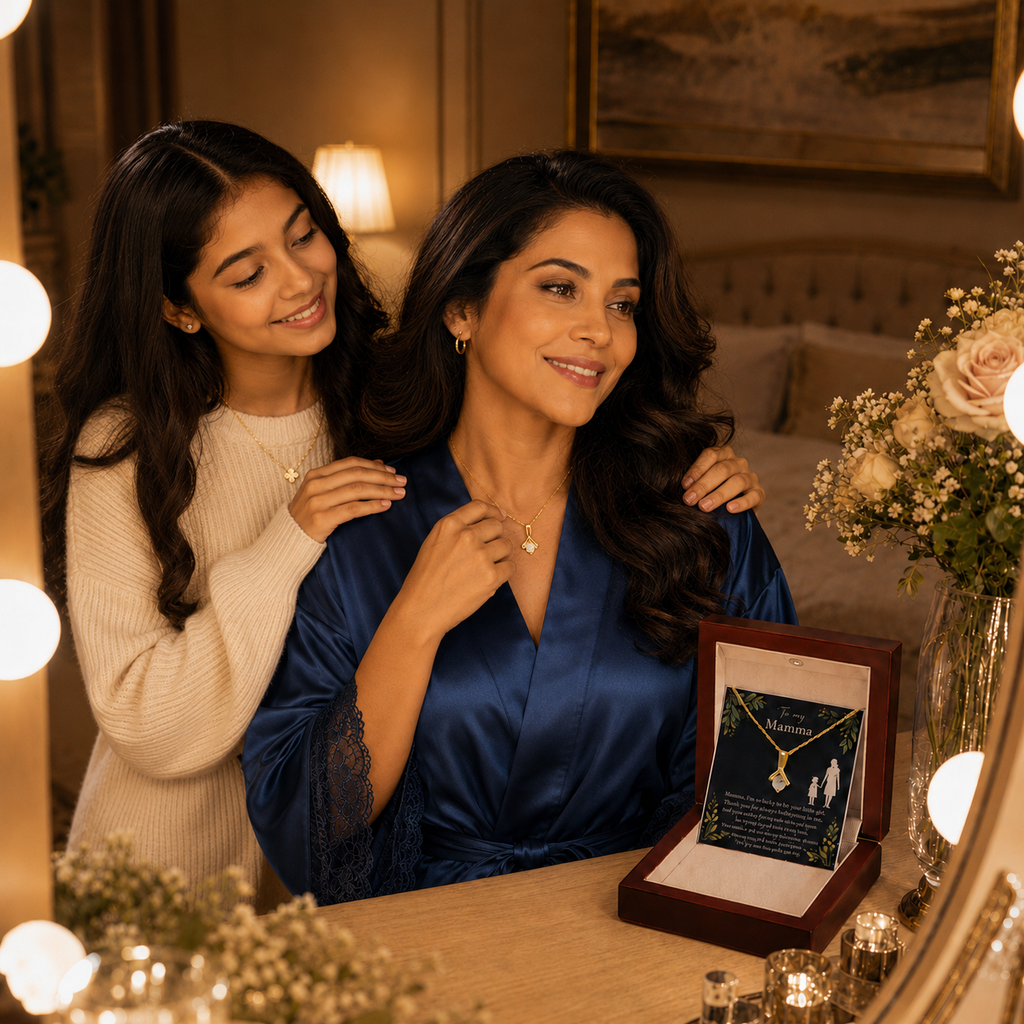 My Mommy's Necklace gift set From Your Daughter