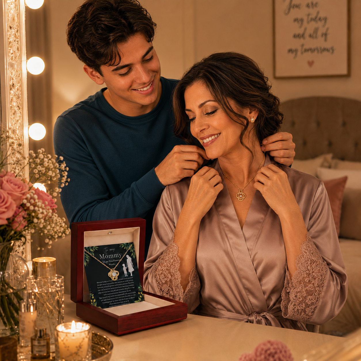 Mommy's Necklace gift set From Your Son