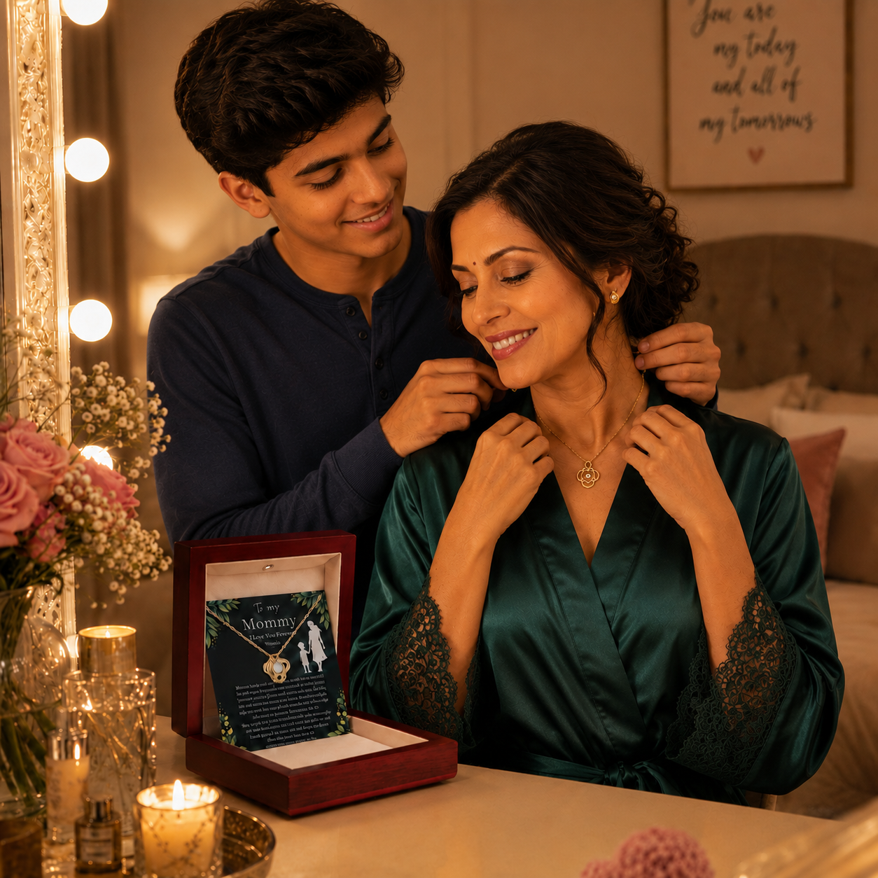 Mommy's Necklace gift set From Your Son