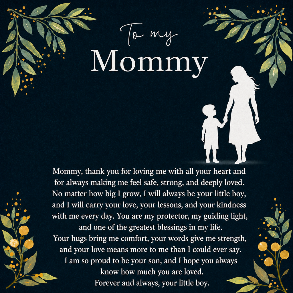 Mommy's Necklace gift set From Your Son
