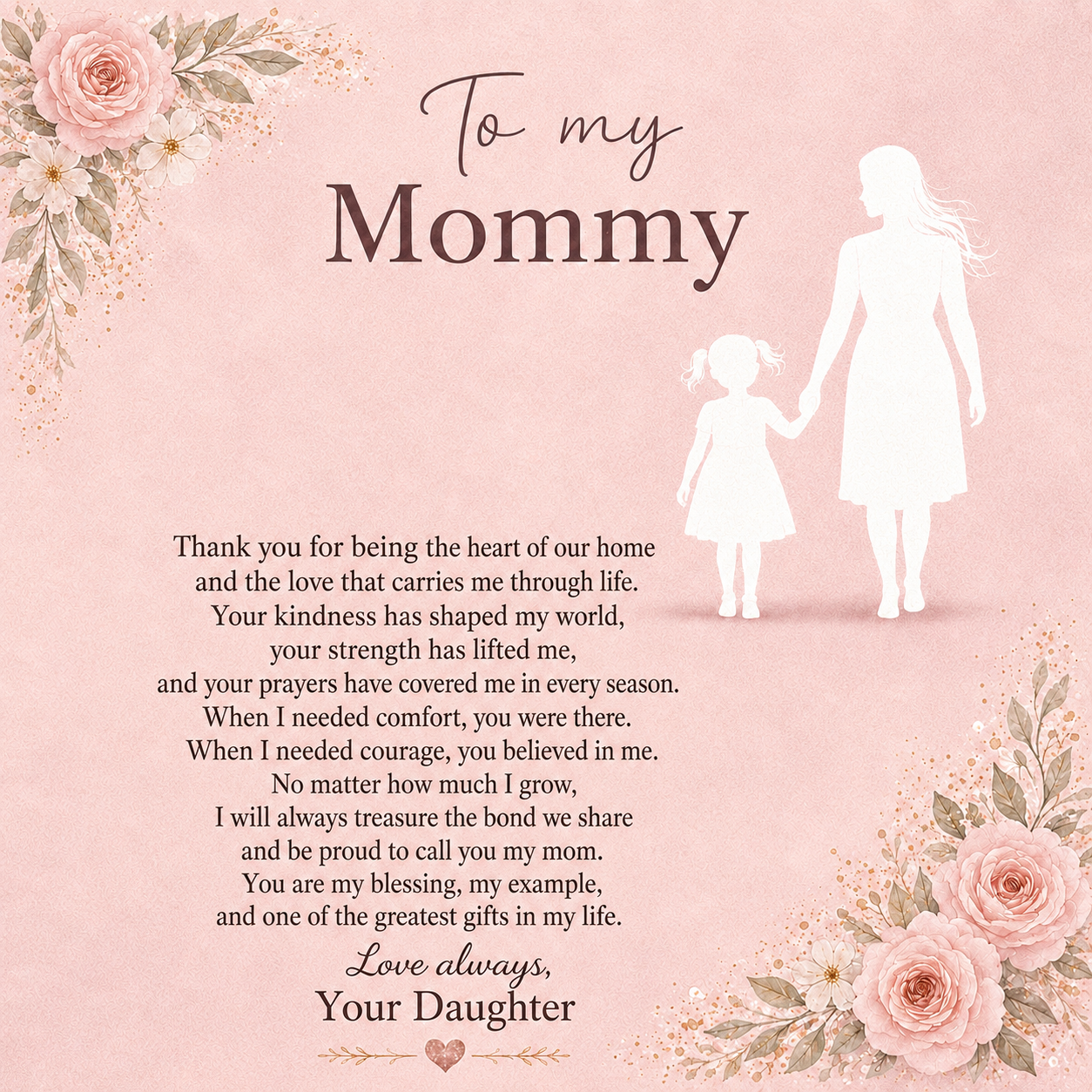A Mother's Love Forever Cherished From Her Daughter