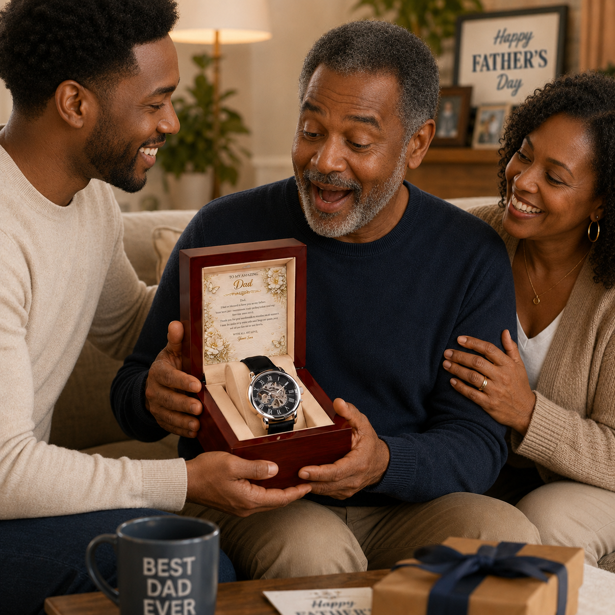 Amazing & Priceless Gift For Dad From Son Set