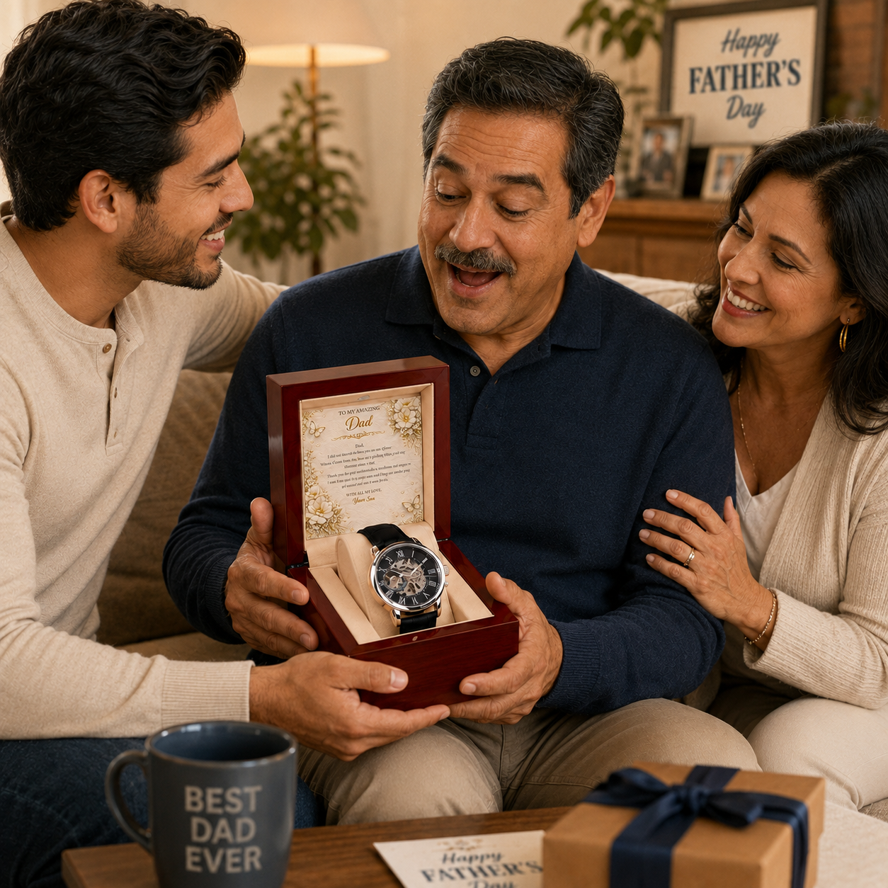 Amazing & Priceless Gift For Dad From Son Set