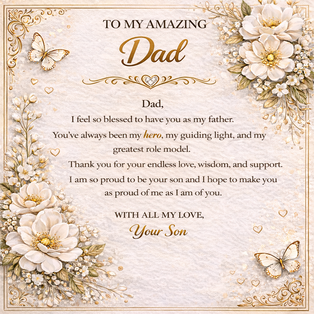 Amazing & Priceless Gift For Dad From Son Set